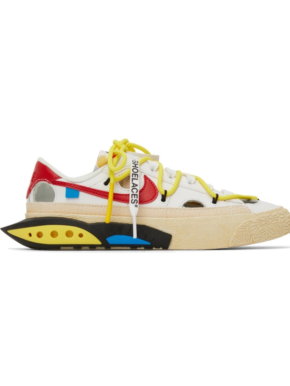 Authentic NIKE White Off-White Edition Blazer Low '77 Sneakers Size US 5.5 Women